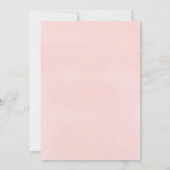 Tropisch Roze Bloemen Modern Script Vrijgezellenfe Kaart (Achterkant)