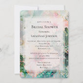 Tropisch Roze Blush Hibiscus Flowers Vrijgezellenf Kaart (Voorkant)