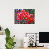 Tropisch Roze Bougainvillea Poster (Thuiskantoor)