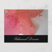 Tropisch roze bruiloft briefkaart (Voorkant)