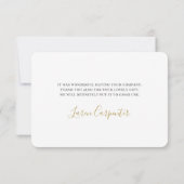 Tropisch roze Dank je wel Bedankkaart (Achterkant)