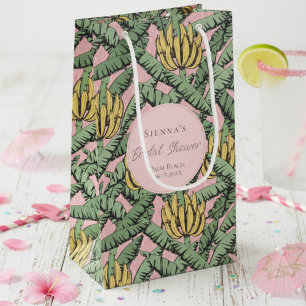 Tropisch Roze en Gele Banaan Bachelorette Feest Klein Cadeauzakje