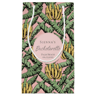 Tropisch Roze en Gele Banaan Meisjesuitje Klein Cadeauzakje