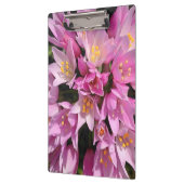 Tropisch roze en gele bloemen klembord (Links)