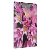 Tropisch roze en gele bloemen klembord (Rechts)