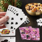 Tropisch roze en gele bloemen pokerkaarten (Insitu)