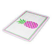 Tropisch roze en groene ananas badmat (Gekanteld)