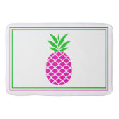 Tropisch roze en groene ananas badmat (Voorkant)