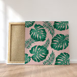 Tropisch roze en groene handpalmen zonder naadloos canvas afdruk<br><div class="desc">Het tropische roze en groene palmbladeren Het naadloze patroon is een levendig en levendig ontwerp met een assortiment van roze en groene palmbladeren dat in een herhalend patroon is gerangschikt. Het patroon heeft een naadloze lay-out, betekenend dat de randen van het ontwerp samen foutloos aan creëer een ononderbroken en ononderbroken...</div>