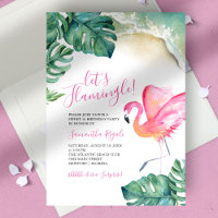 Tropisch Roze Flamingo 16e verjaardagsfeestje