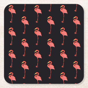 Tropisch roze flamingo Animal Patroon Kartonnen Onderzetters