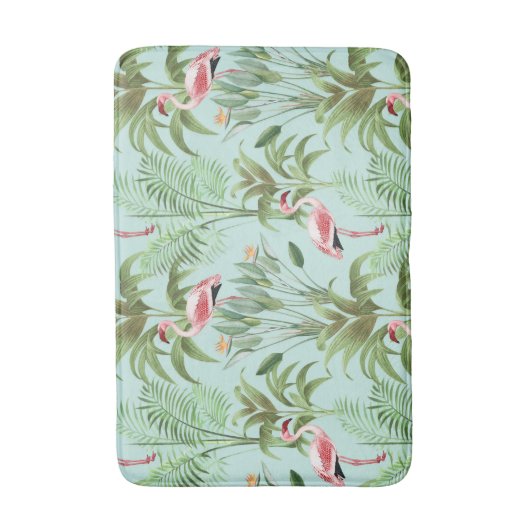 Tropisch Roze Flamingo Badmat (Voorkant Verticaal)