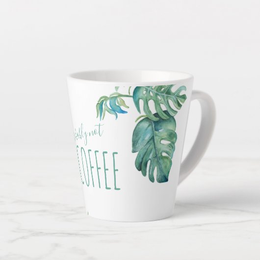 Tropisch roze flamingo Bird Waterverf Art Mok (Rechterhoek)