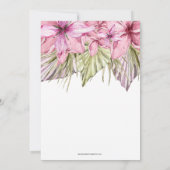 Tropisch roze flamingo Birthday Party Kaart (Achterkant)