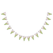 Tropisch roze flamingo Birthday Party Vlaggetjes (Alle)