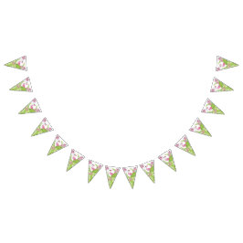 Tropisch roze flamingo Birthday Party Vlaggetjes