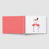 Tropisch Roze Flamingo Bruiloft Vrijgezellenfeest Gastenboek (Volledig)