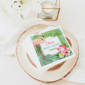 Tropisch Roze Flamingo Bruiloft Vrijgezellenfeest Servet