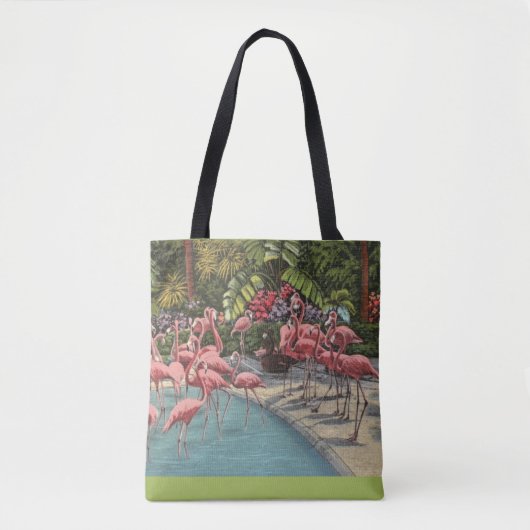 Tropisch Roze Flamingo Flamboyance Schouder Tas (Voorkant)