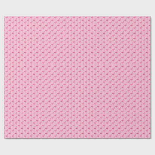 Tropisch roze flamingo Gift Wrapping Paper Cadeaupapier (Vlak)