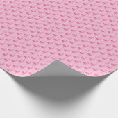 Tropisch roze flamingo Gift Wrapping Paper Cadeaupapier (Hoek)