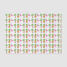 Tropisch roze flamingo Green Palm Tree Pineappel