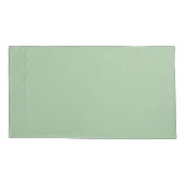 Tropisch roze flamingo groen blad uniek kussensloop (Achterkant-Links)