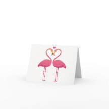 Tropisch roze flamingo Love Hallo Denking of You