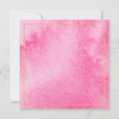 Tropisch roze flamingo Magnolias Beach Weddenschap Kaart (Achterkant)