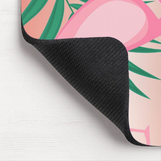 Tropisch Roze Flamingo Muismat (Hoek)