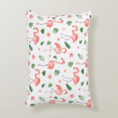 Tropisch roze Flamingo patroon Accent Kussen (Voorkant(Verticaal))