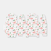 Tropisch roze Flamingo patroon Bedankdoosjes (Uitgevouwen)