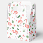 Tropisch roze Flamingo patroon Bedankdoosjes (Geopend)