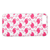 Tropisch roze Flamingo patroon Case-Mate iPhone Case (Achterkant (Horizontaal))