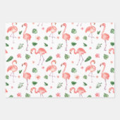 Tropisch roze Flamingo patroon Inpakpapier Vel (Voorkant)