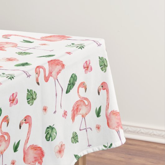 Tropisch roze Flamingo patroon Kitchen Tafelkleed (Voorbeeld)