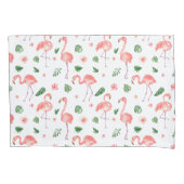 Tropisch roze Flamingo patroon Kussensloop (Voorkant)