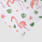 Tropisch roze Flamingo patroon Tissuepapier (Detail)