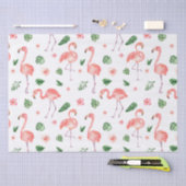 Tropisch roze Flamingo patroon Tissuepapier (Craft)