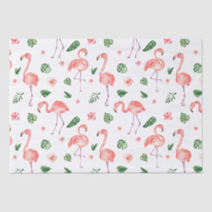 Tropisch roze Flamingo patroon Tissuepapier