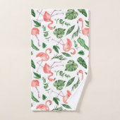 Tropisch Roze Flamingo patroon v2 Bathroom Bad Handdoek (Handdoek)