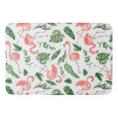 Tropisch Roze Flamingo patroon v2 Bathroom Badmat (Voorkant)