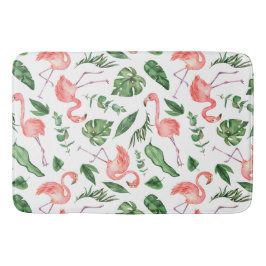 Tropisch Roze Flamingo patroon v2 Bathroom Badmat