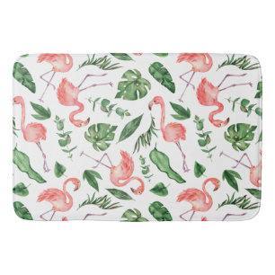 Tropisch Roze Flamingo patroon v2 Bathroom Badmat
