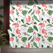 Tropisch Roze Flamingo patroon v2 Bathroom Douchegordijn