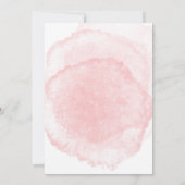 Tropisch roze flamingo Peony Floral Wedding Kaart (Achterkant)