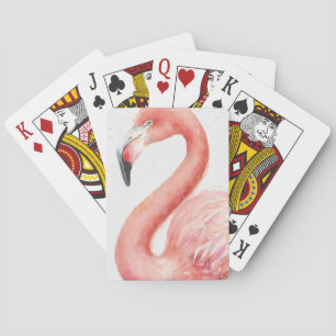 Tropisch   Roze Flamingo Pokerkaarten