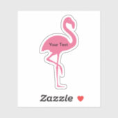 Tropisch roze Flamingo Shape Sticker (Vel)