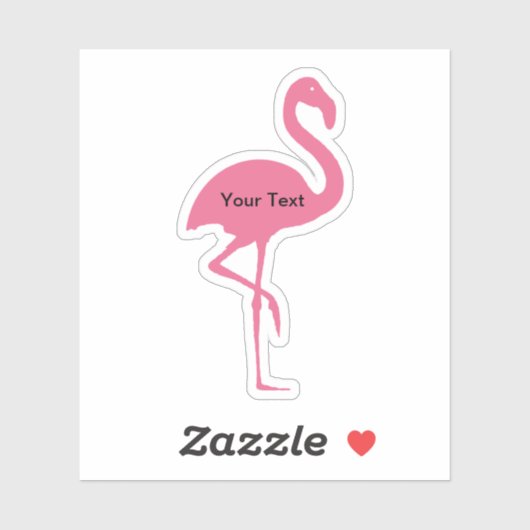 Tropisch roze Flamingo Shape Sticker (Vel)