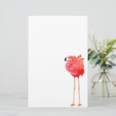 Tropisch roze flamingo Stationery Briefpapier (Staand voorkant)